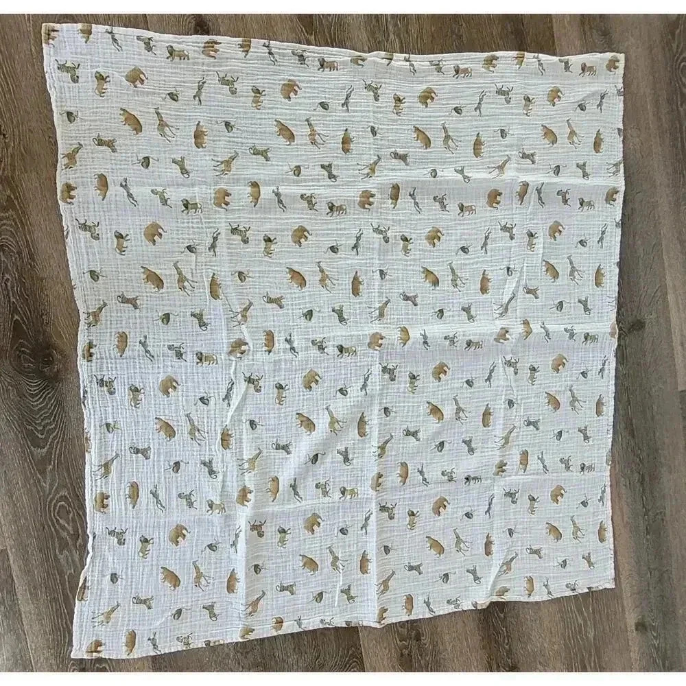 Little Unicorn African‎ Safari Animal Print Swaddle Baby Blanket #k2